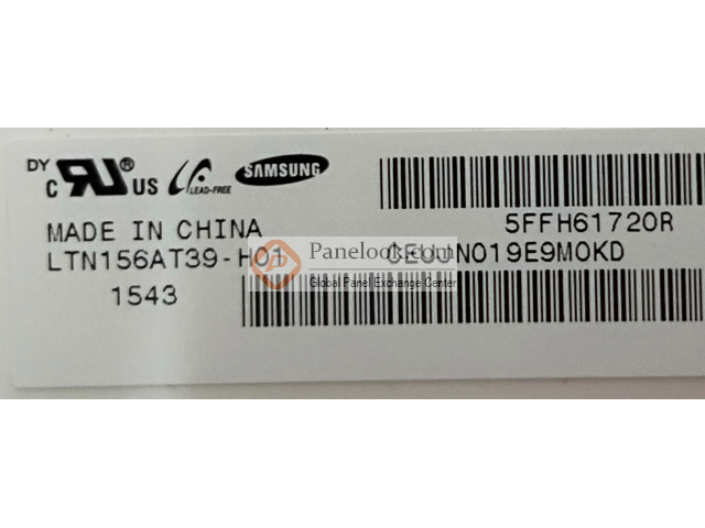 Dalle écran LCD 15.6" LED LTN156AT39-H01 1366x768 - Connecteur 30 Broches Avec Fixations - Neuf Garantie 1 An
