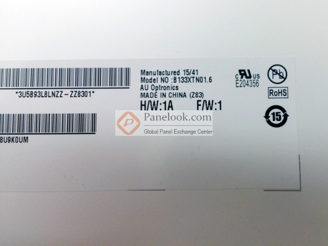 B133XTN01.6 HW1A Overview - Panelook.com
