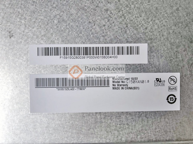 AUO G150XAN01.0 Overview - Panelook.com