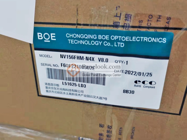 BOE NV156FHM-N4X Stock 500 pcs - Panelook.com