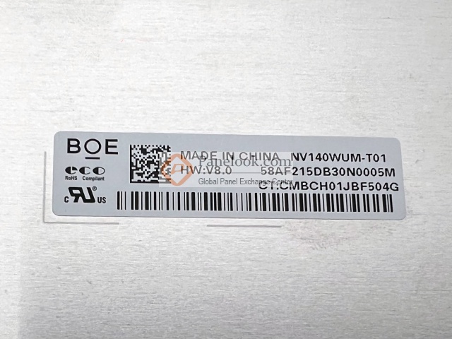BOE NV140WUM-T01 Overview - Panelook.com