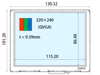 COM57H5M55KSC Ortustech 5.7