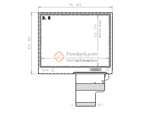 Ortustech COM35T3N94XLC Overview - Panelook.com