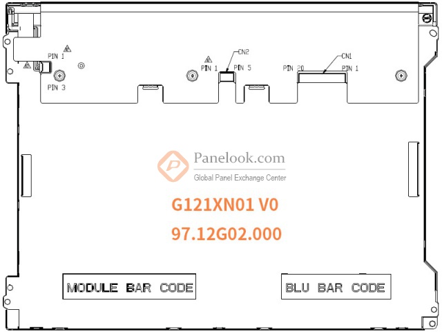AUO G121XN01 V0 Stock 300 pcs - Panelook.com