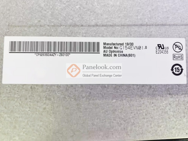 AUO G154EVN01.0 Overview - Panelook.com