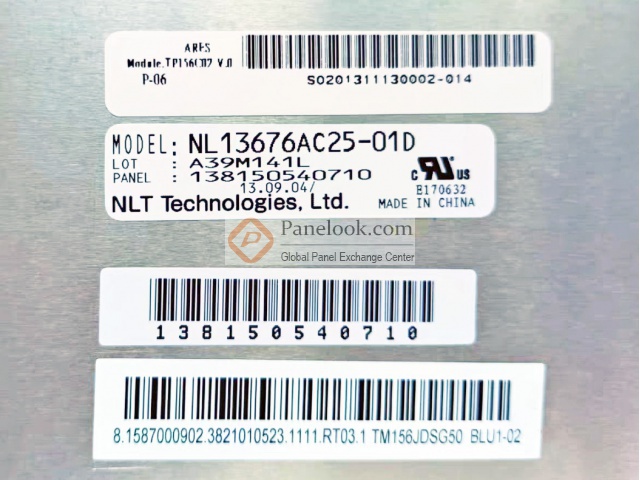NLT NL13676AC25-01D Overview - Panelook.com