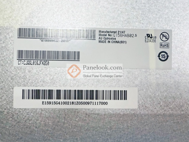 AUO G156HAB02.5 Overview - Panelook.com