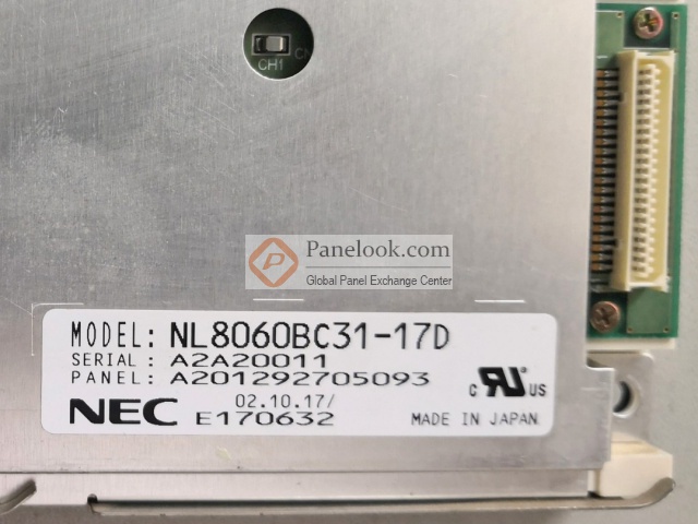 NEC NL8060BC31-17D Overview - Panelook.com