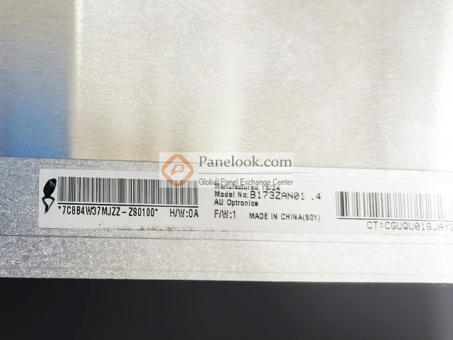 AUO B173ZAN01.4 Overview - Panelook.com