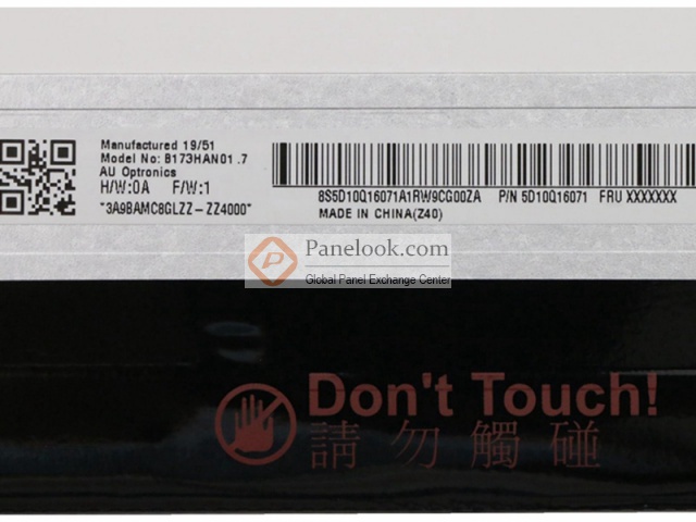 AUO B173HAN01.7 Overview - Panelook.com