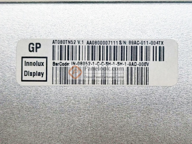 Chimei Innolux AT080TN52 V.1 Overview - Panelook.com