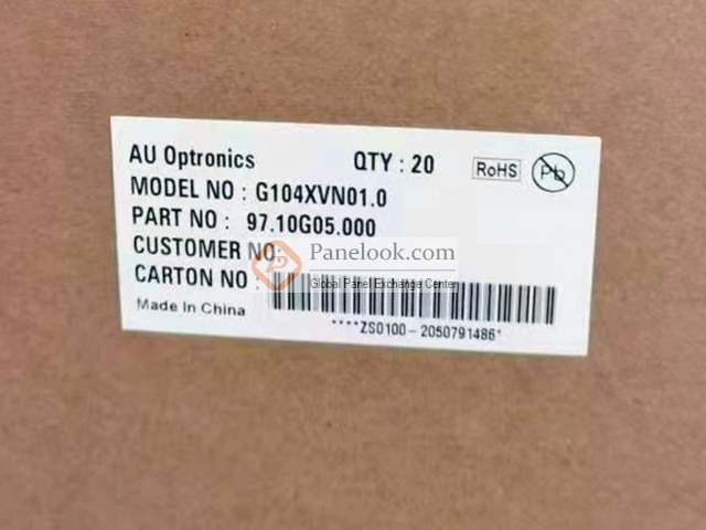 AUO G104XVN01.0 Overview - Panelook.com
