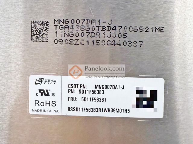 MNG007DA1-J Overview - Panelook.com