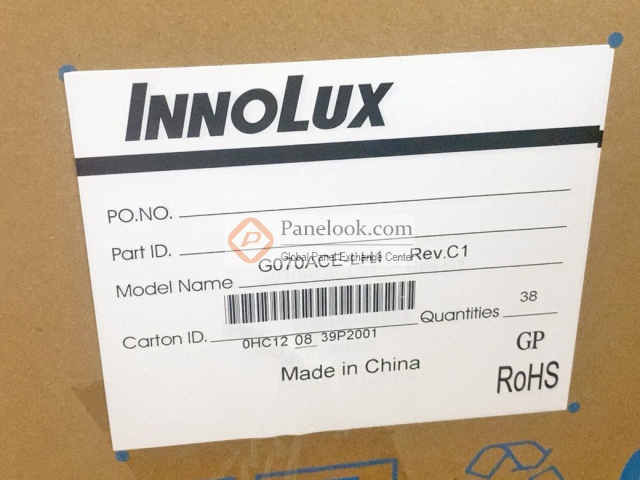 Innolux G070ACE-LH1 Stock 1000 pcs - Panelook.com