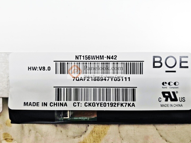NT156WHM-N42 V8.0 Overview - Panelook.com