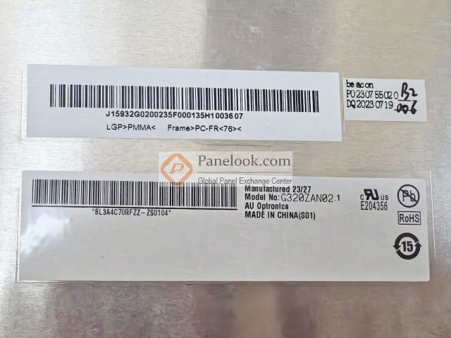 AUO G320ZAN02.1 Overview - Panelook.com