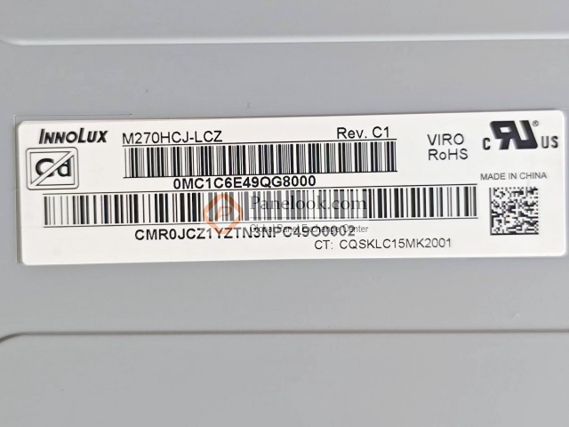 Innolux M270HCJ-LCZ Overview - Panelook.com
