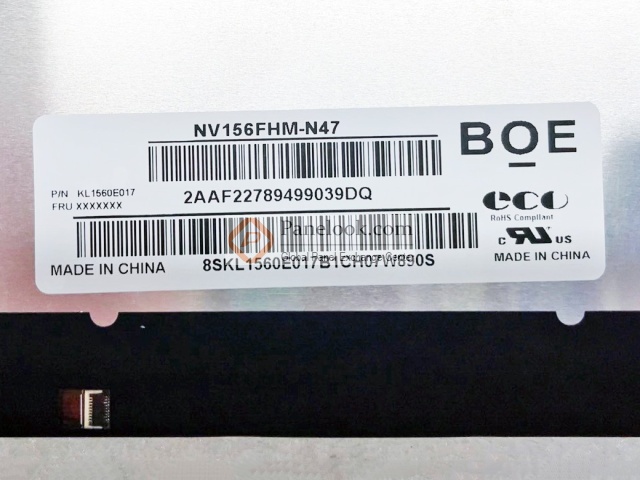 BOE NV156FHM-N47 Stock 500 pcs - Panelook.com