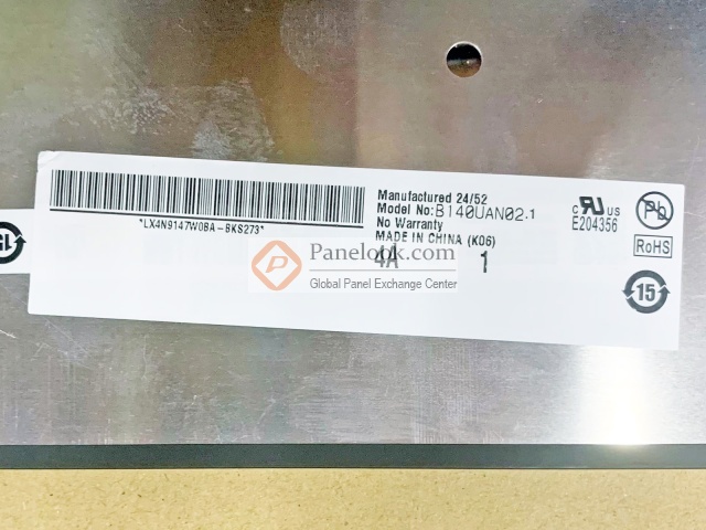 AUO B140UAN02.1 Overview - Panelook.com