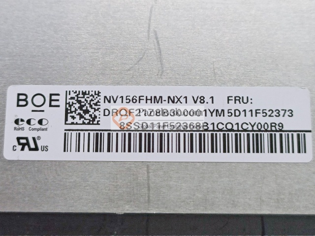 BOE NV156FHM-NX1 V8.1 Stock 201 pcs - Panelook.com
