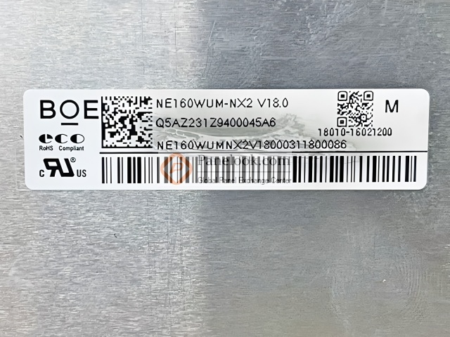 BOE NE160WUM-NX2 Overview - Panelook.com