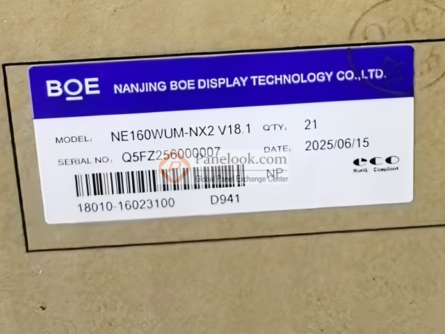 BOE NE160WUM-NX2 Overview - Panelook.com