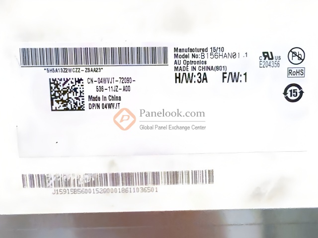 AUO B156HAN01.1 Overview - Panelook.com