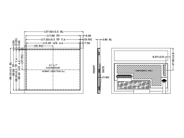 HYTページ ZW-T057BGEA-06 5.7 inches, 640 * 480, 1000nits ultra high