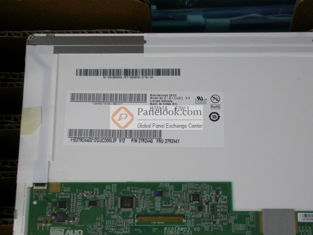 Dalle LCD 10.1 Pouces AU Optronics B101AW03 V.0 - Brillante, Résolution 1024x600, 40 Pins