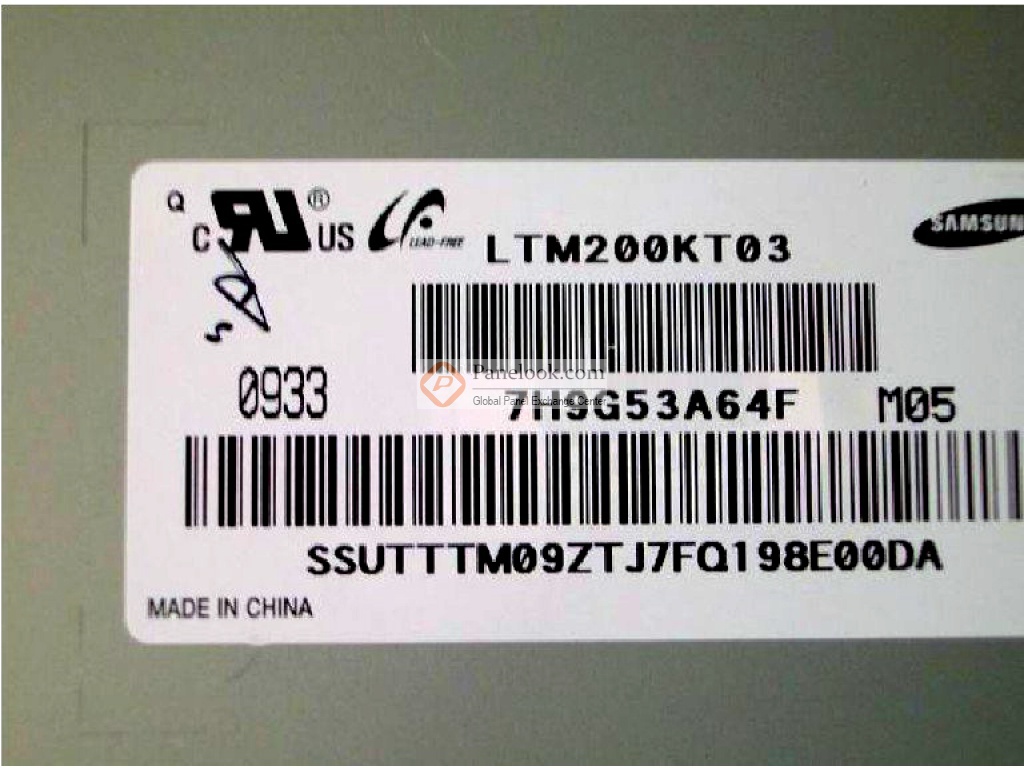 Samsung LTM200KT03 Overview - Panelook.com