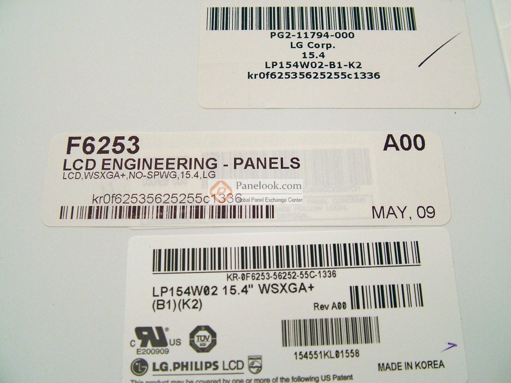 Dalle écran LCD 15 Pouces LP154W02 (B1) (K5) - Universelle, D'occasion