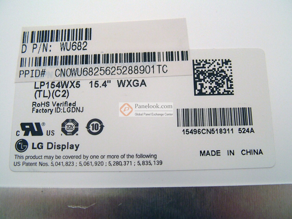 LG Display LP154WX5-TLC2 Overview - Panelook.com