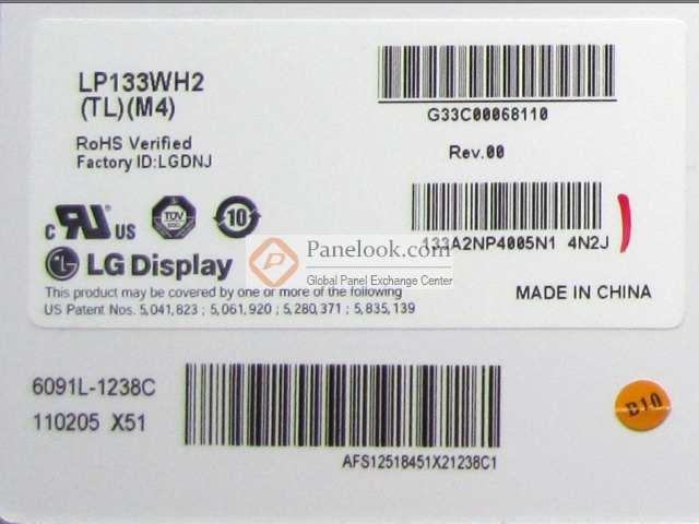 Écran LCD LP133WH2 (TL)(M4) Reconditionné - Compatible Universel, Garantie 3 Mois
