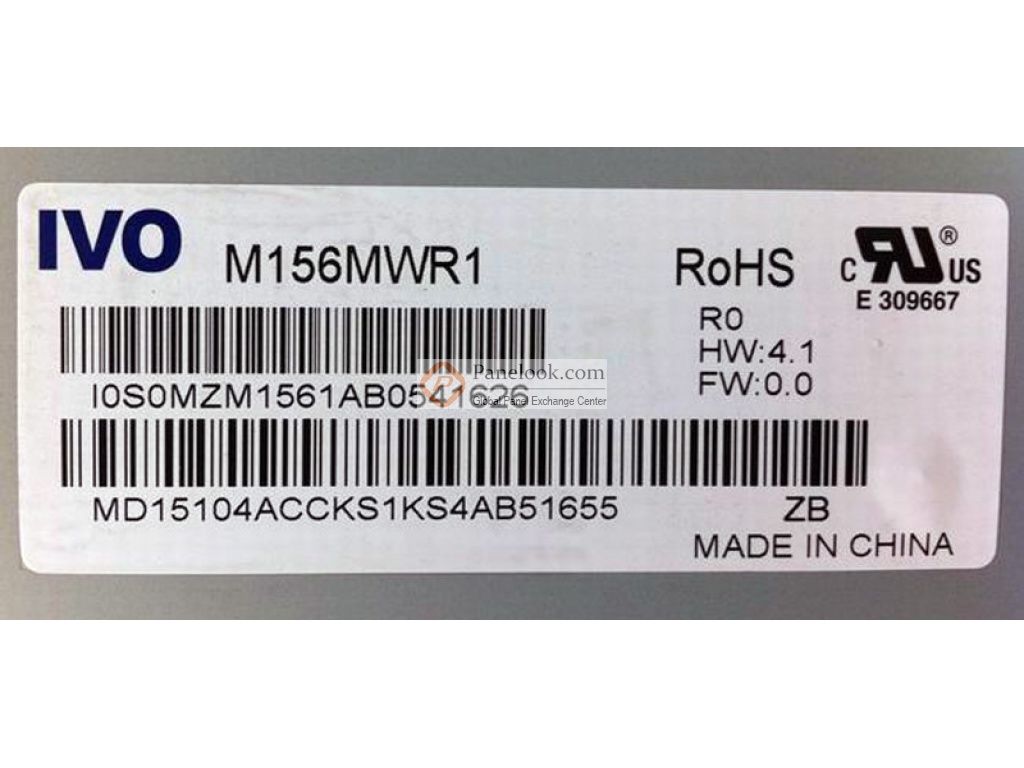 Ecran 15.6 Pouces IVO M156MWR1 R0 - Dalle TFT-LCD D'occasion