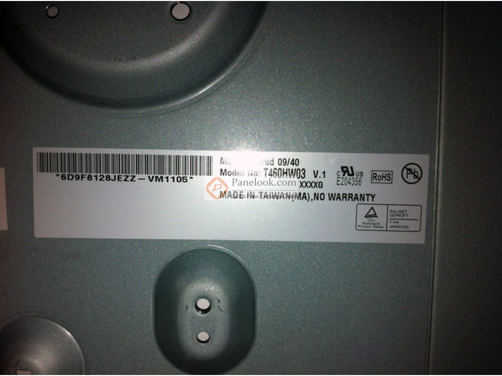 AUO T460HW03 V1 Overview - Panelook.com