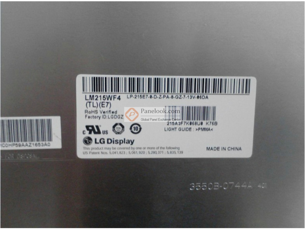 LG Display LM215WF4-TLE7 Overview - Panelook.com