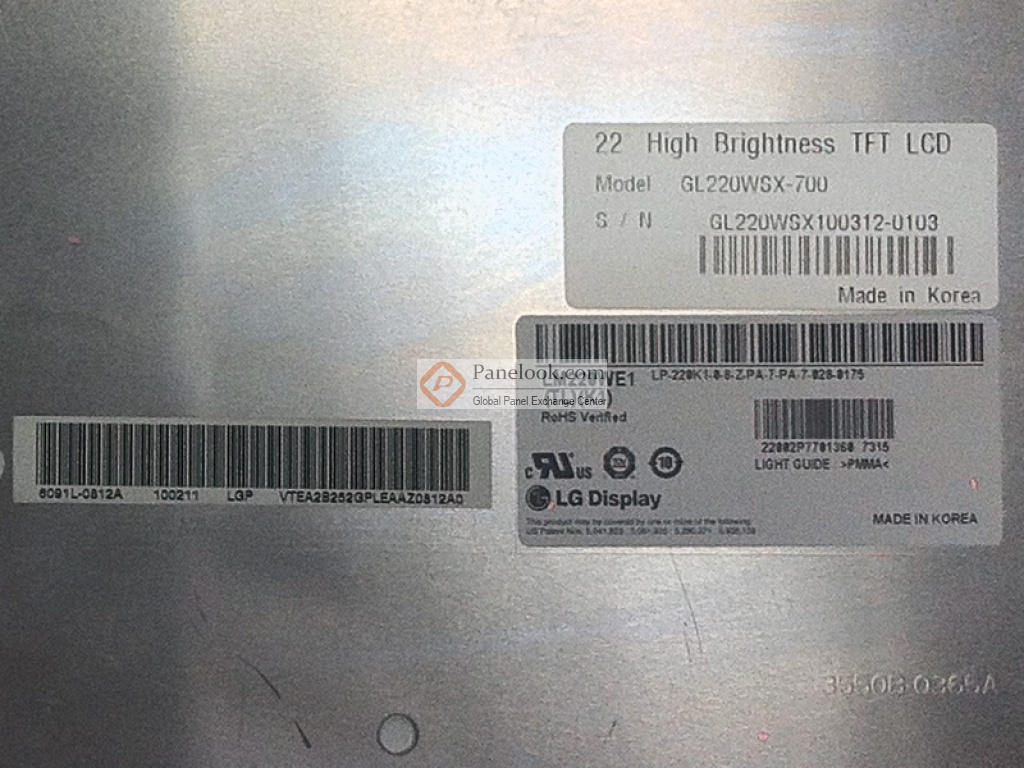 LG Display LM220WE1-TLK1 Overview - Panelook.com