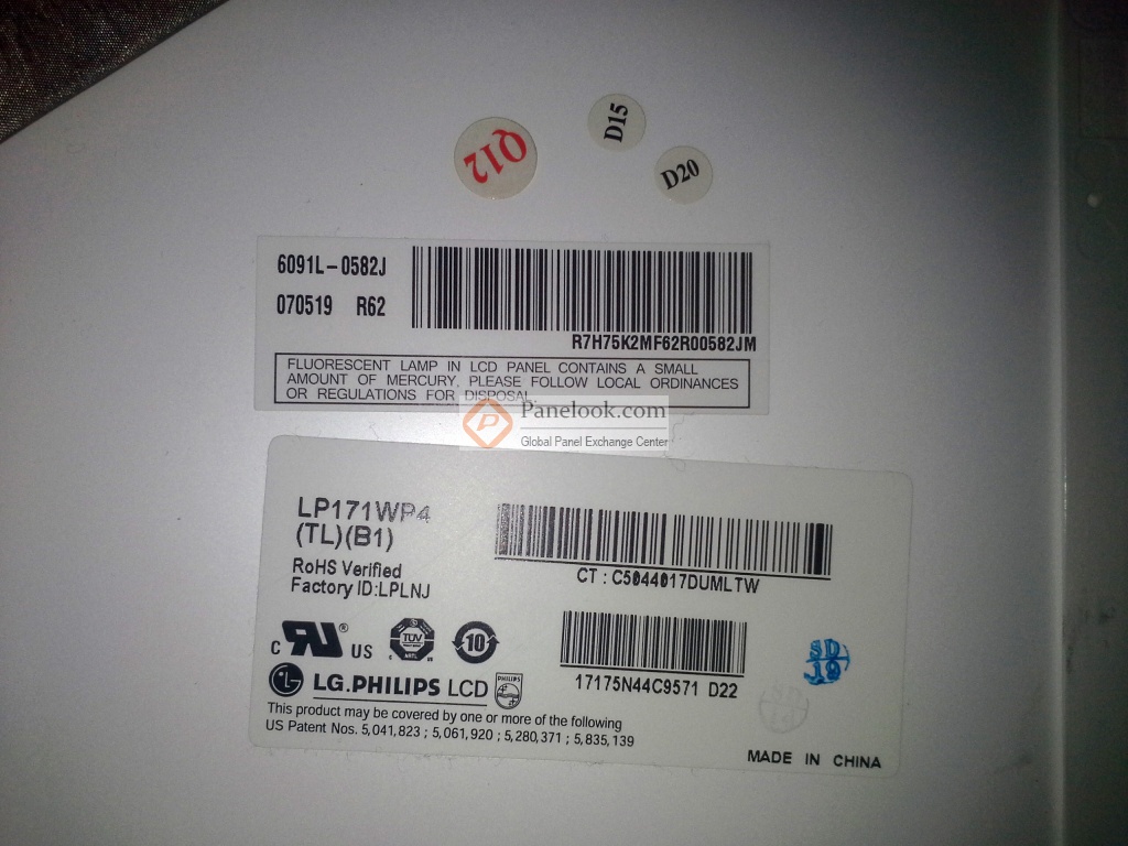 LG.Philips LCD LP171WP4-TLB1 Overview - Panelook.com