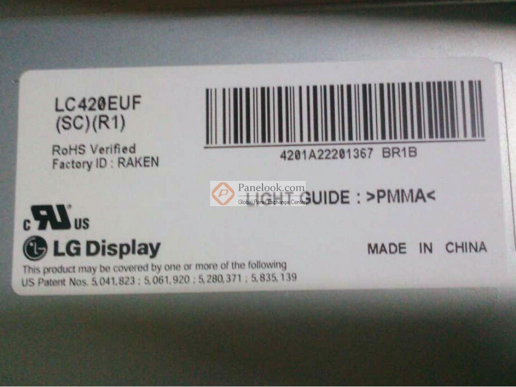 LG Display LC420EUF-SCR1 Overview - Panelook.com