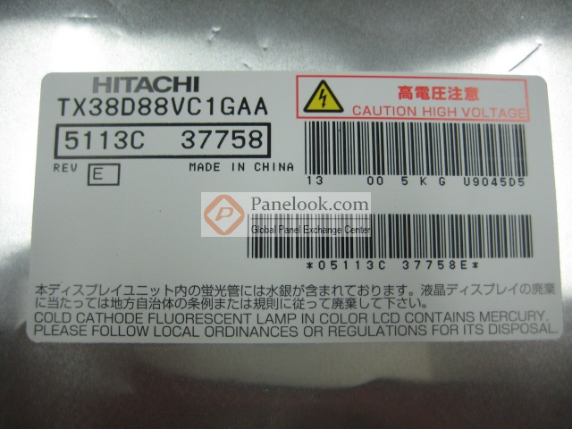 HITACHI TX38D88VC1GAA Overview - Panelook.com
