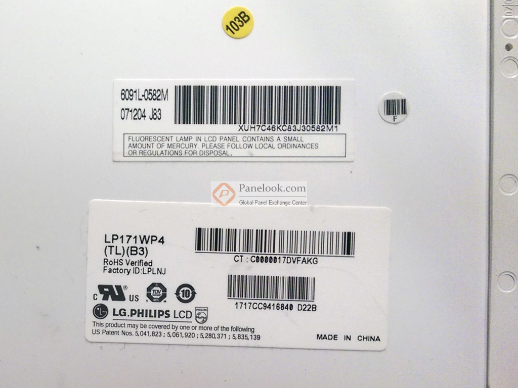 LG.Philips LCD LP171WP4-TLB3 Overview - Panelook.com