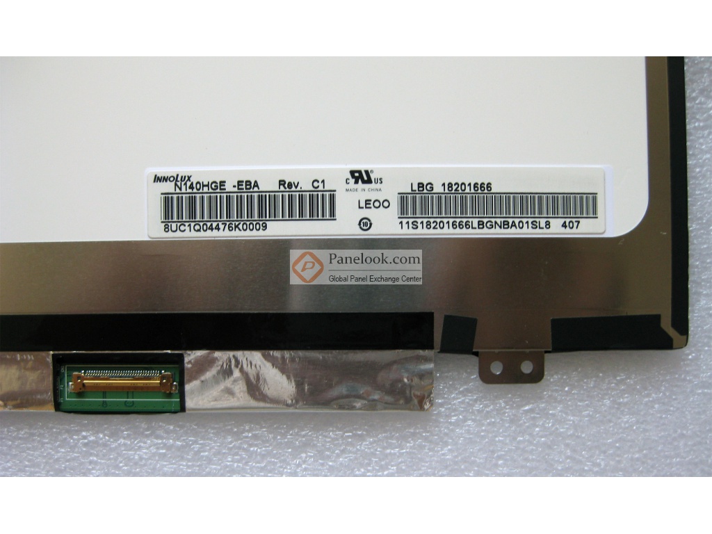 Écran LCD Innolux 14'' FHD Mat 1920x1080 - N140HGE-EAA Rev.C2 - 30 Broches EDP - Occasion
