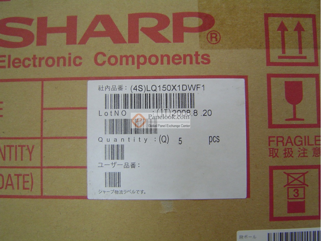 Sharp LQ150X1DWF1 Overview - Panelook.com