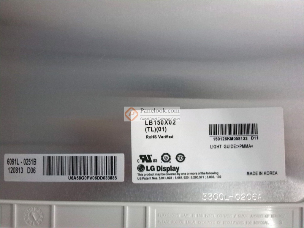 Pannello LCD LB150X02-TL01 Per LG Philips 15" - Grado A+ Senza Pixel Rotti - Garanzia 1 Anno