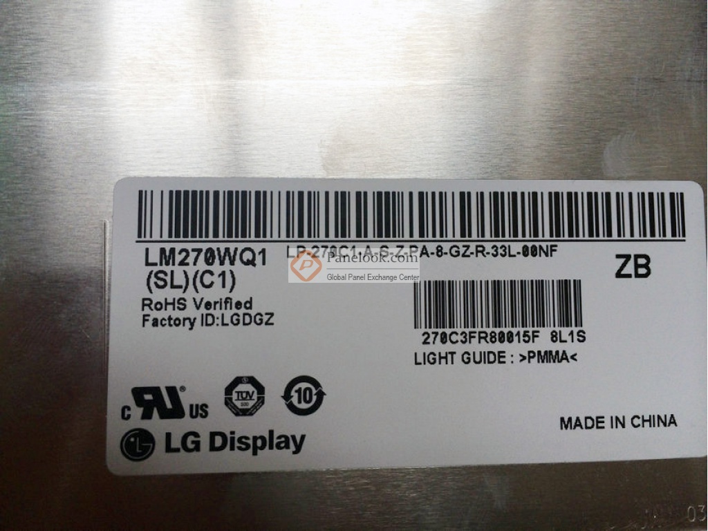 Kit Controller Per Pannello LM270WQ1 (SD)(A2)/(C1) - 2560x1440, Ingressi VGA/HDMI EDP