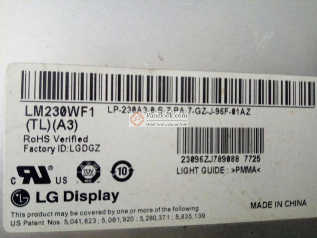 LG Display LM230WF1-TLA3 Overview - Panelook.com