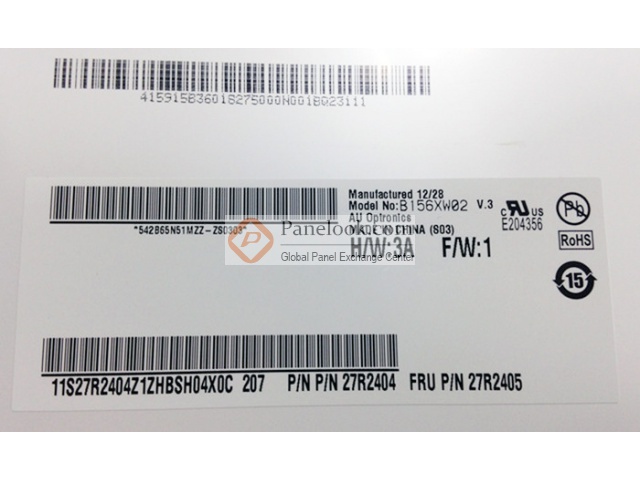 B116XW03 V.1 HW0A - Dalle écran Au-Optronics