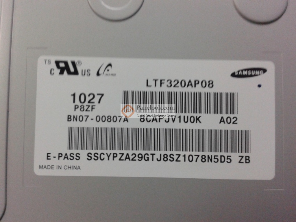 Samsung LTF320AP08 Overview - Panelook.com