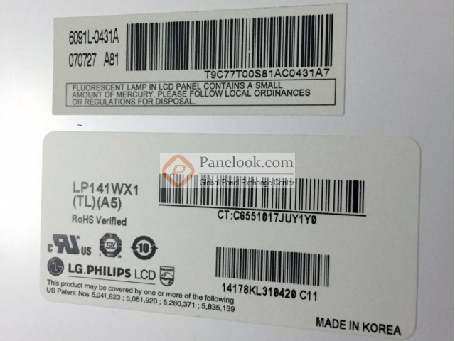 Tela LCD de laptop 14.1  LP141WX1 TL A2 30 pinos Original seminovo