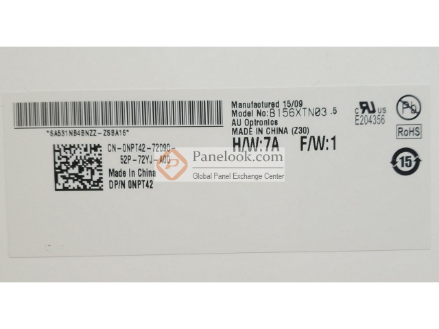 AUO B156XTN03.5 Overview - Panelook.com